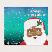 アフリカ系アメリカ人サンタクロースのクリスマス (外部フラット)