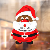 アフリカ系アメリカ人サンタクロースのクリスマス ウィンドウサイン (シート2)