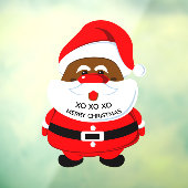 アフリカ系アメリカ人サンタクロースのクリスマス ウィンドウサイン (シート3)