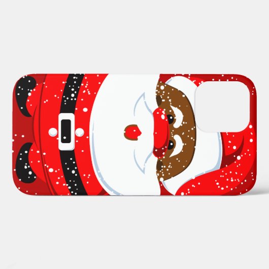 アフリカ系アメリカ人サンタクロースのクリスマス Case-Mate iPhoneケース (裏面 (横))