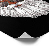 アフリカ系アメリカ人サンタクロースブラッククリスマスレオパ ポスター (角)