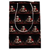 アフリカ系アメリカ人サンタクロース飴 ミディアムペーパーバッグ (正面)