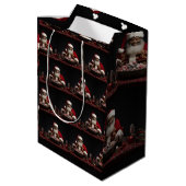 アフリカ系アメリカ人サンタクロース飴 ミディアムペーパーバッグ (裏面アングル)