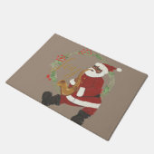 アフリカ系アメリカ人サンタクロース ドアマット (アングル)