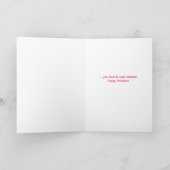 アフリカ系アメリカ人サンタサングラスクリおもしろいスマス シーズンカード (内部)