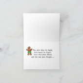 アフリカ系アメリカ人サンタベイクスクッキーホリデーカード シーズンカード (内部)