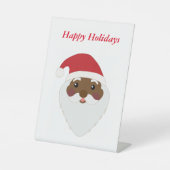 アフリカ系アメリカ人サンタペデスタル看板 台座サイン (正面)