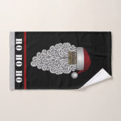 アフリカ系アメリカ人サンタホホホホホホクリスマスホリデー バスタオルセット (ハンドタオル)