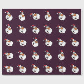 アフリカ系アメリカ人サンタメイキングいけなリスト ラッピングペーパー (フラット)