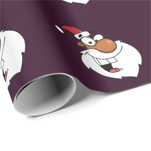 アフリカ系アメリカ人サンタメイキングいけなリスト ラッピングペーパー (ロールコーナー)