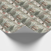 アフリカ系アメリカ人サンタメリークリスマス ラッピングペーパー (角)