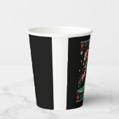 アフリカ系アメリカ人サンタ・フットボールの醜いクリスマス 紙コップ (右)