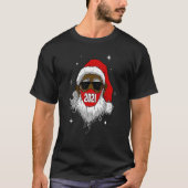 アフリカ系アメリカ人サンタ・ブラック・クリスマス Tシャツ (正面)