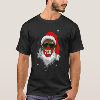 アフリカ系アメリカ人サンタ・ブラック・クリスマス Tシャツ