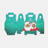 アフリカ系アメリカ人サンタ&ミセス・クロース・クリスマス フェイバーボックス (折り畳みなし)
