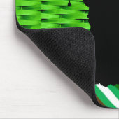 アフリカ系アメリカ人シェブロン緑マウスパッド！マウスパッド マウスパッド (コーナー)