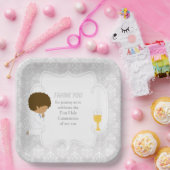 アフリカ系アメリカ人シルバーダマスク ペーパープレート (パーティー)