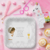 アフリカ系アメリカ人シルバーダマスク ペーパープレート (パーティー)