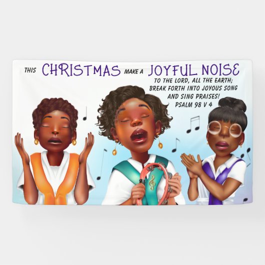 アフリカ系アメリカ人シンガーズスクリプチャー 横断幕 (横)