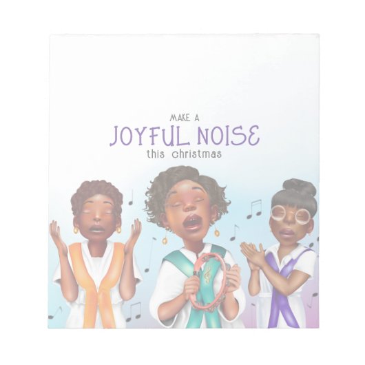 アフリカ系アメリカ人シンガーズホリデー ノートパッド (正面)