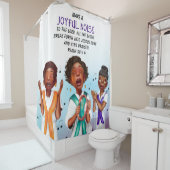 アフリカ系アメリカ人シンガー シャワーカーテン (インサイチュ)