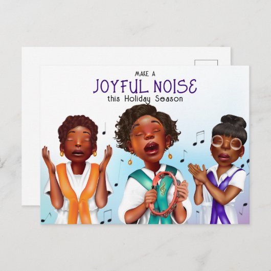 アフリカ系アメリカ人シンガー シーズンポストカード (正面/裏面)