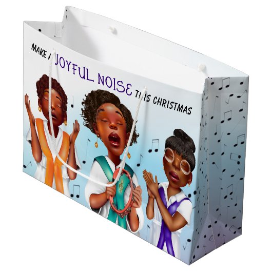 アフリカ系アメリカ人シンガー ラージペーパーバッグ (正面アングル)