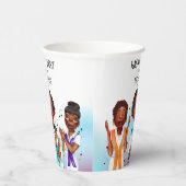 アフリカ系アメリカ人シンガー 紙コップ (右)