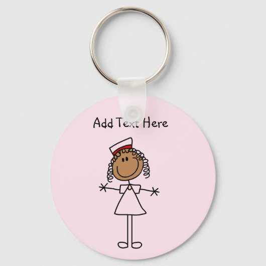 アフリカ系アメリカ人スティックフィギュアTシャツとギフト キーホルダー (正面)