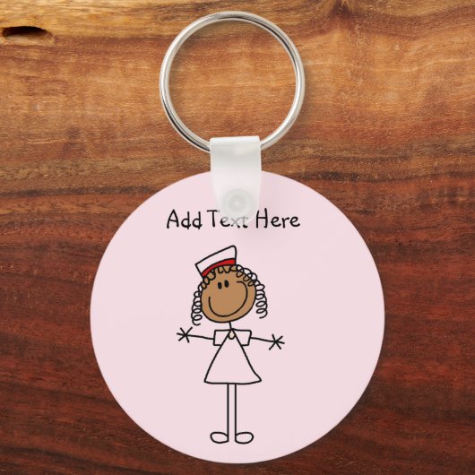 アフリカ系アメリカ人スティックフィギュアTシャツとギフト キーホルダー (正面)