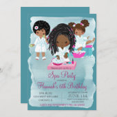 アフリカ系アメリカ人スパパーティの招待状 招待状 (正面/裏面)