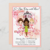 アフリカ系アメリカ人スパパーティの招待状 招待状 (正面/裏面)