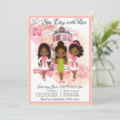 アフリカ系アメリカ人スパパーティーの招待状 招待状 (スタンド正面)