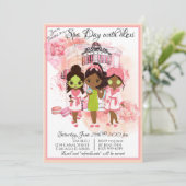 アフリカ系アメリカ人スパパーティーの招待状 招待状 (スタンド正面)