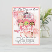 アフリカ系アメリカ人スパパーティーの招待状 招待状 (スタンド正面)