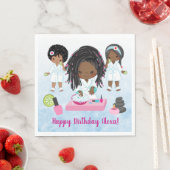 アフリカ系アメリカ人スパパーティーナプキンス スタンダードランチョンナプキン (インサイチュ)