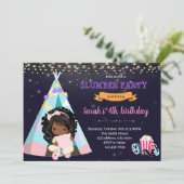 アフリカ系アメリカ人スランバーパーティの招待状 シーズンカード (スタンド正面)