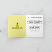 アフリカ系アメリカ人スーツ&タイハッピーバースデー従兄弟 カード (内部)