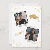 アフリカ系アメリカ人ダブル卒業パーティー 招待状 (裏面)