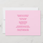 アフリカ系アメリカ人チアリーカスタムダー誕生日パーティー 招待状 (裏面)