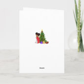 アフリカ系アメリカ人チャイルドクリスマスカード シーズンカード (裏面)