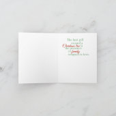 アフリカ系アメリカ人チャイルドクリスマスカード シーズンカード (内部)