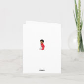 アフリカ系アメリカ人チャイルドクリスマスカード シーズンカード (裏面)