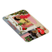 アフリカ系アメリカ人チャイルドクリスマスマグネット マグネット (右側)