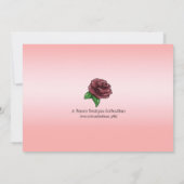 アフリカ系アメリカ人ツインガールズバースデーパーティー 招待状 (裏面)