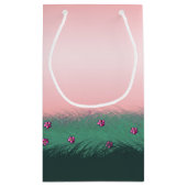 アフリカ系アメリカ人ツインガール スモールペーパーバッグ (裏面)