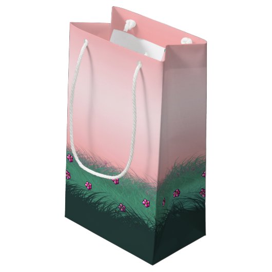 アフリカ系アメリカ人ツインガール スモールペーパーバッグ (裏面アングル)