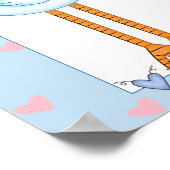 アフリカ系アメリカ人ツインズベビーシャワーバナー ポスター (角)