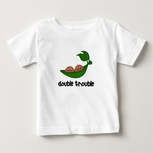 アフリカ系アメリカ人ツインボーイズ服 ベビーTシャツ (正面)