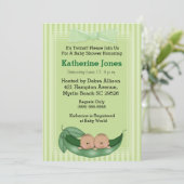 アフリカ系アメリカ人ツインボーイ赤ちゃんシャワー招待状 招待状 (スタンド正面)